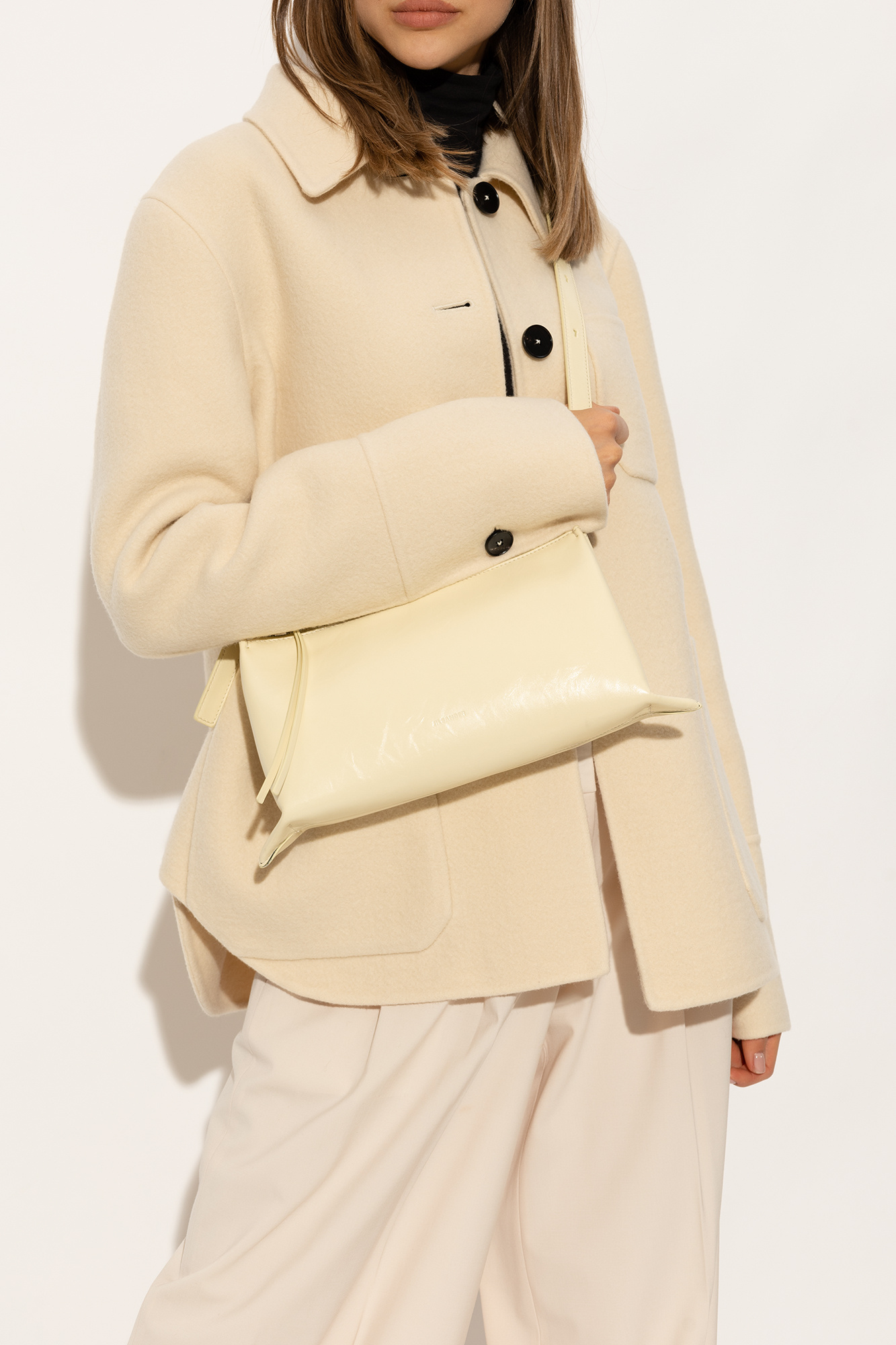 Yellow 'Empire Small' shoulder bag JIL SANDER - Vitkac Italy